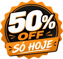 50% OFF só hoje